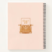 Notizen: Vintage antike Underwood-Schreibmaschine Notizblock (Rückseite)