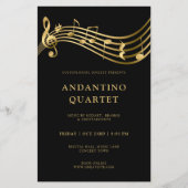 Notizen zum benutzerdefinierten Concert Flyer Temp (Vorne)