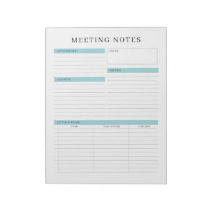 Notizen zum Memo-Planner Notepad Notizblock