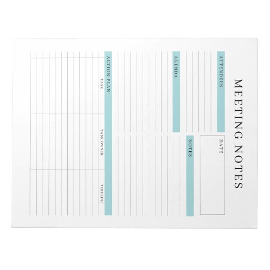 Notizen zum Memo-Planner Notepad Notizblock (Vorderseite)