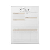 Notizen zum Memo-Planner Notepad Notizblock (Rotiert)