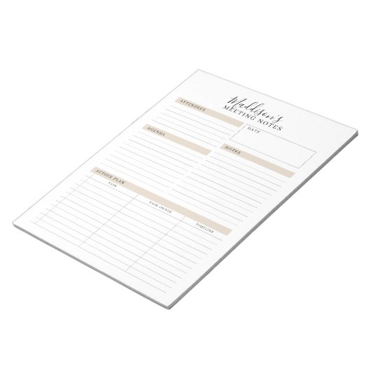 Notizen zum Memo-Planner Notepad Notizblock (angewinkelt)