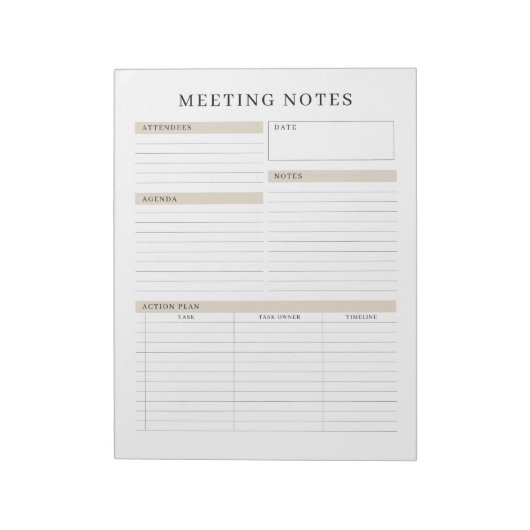 Notizen zum Memo-Planner Notepad Notizblock (Rotiert)