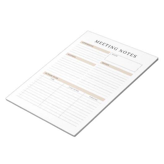 Notizen zum Memo-Planner Notepad Notizblock (angewinkelt)