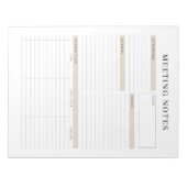 Notizen zum Memo-Planner Notepad Notizblock (Vorderseite)