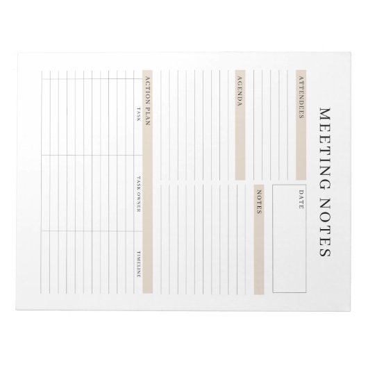 Notizen zum Memo-Planner Notepad Notizblock (Vorderseite)