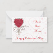 Notizen zur antiken Valentine-Pocket-Liebe (Rückseite)