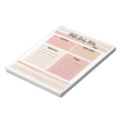 Notizen zur Blush Tones Bible Study Notizblock (Rotiert)