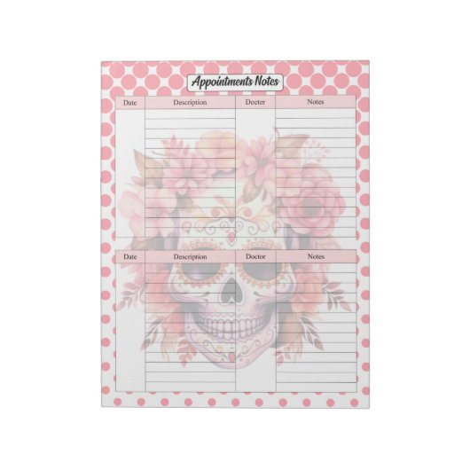 Notizen zur Ernennung von niedlichen Zuckerrüben Notizblock (Rotiert)