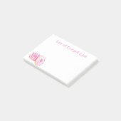 Notizen zur Liste von Donut-Vergessen (angewinkelt)