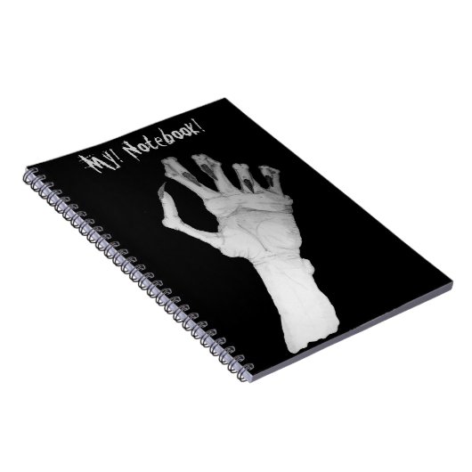 Notizheft mit beängstigender grauenhafter Monsterh Notizblock (Rechte Seite)