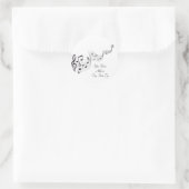 Notizheft Runder Aufkleber (Tasche)