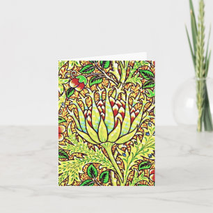 Notizkarte-Antiker Stoff/Mode-William Morris 15 Karte