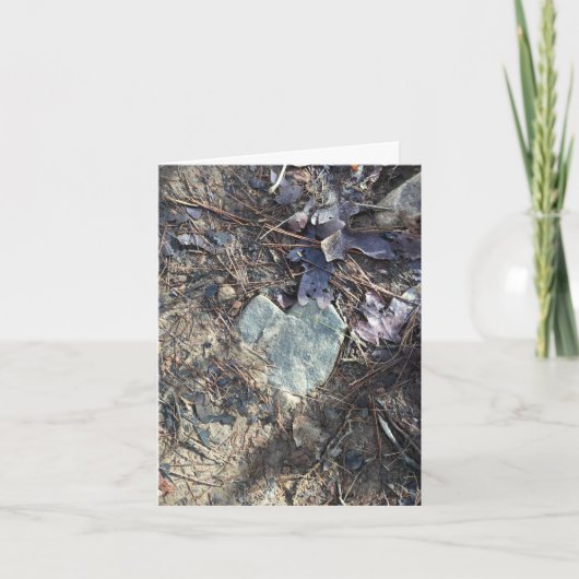 Notizkarte aus Stein (Liebe ist überall) Karte (Vorderseite)