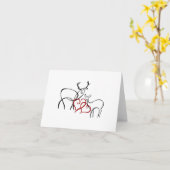 Notizkarte "Buck and Dock in Liebe" Karte (Gelbe Blume)