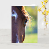 Notizkarte für das Auge des Pferdes Karte (Gelbe Blume)