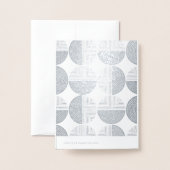Notizkarte für das Labyrinth Circle Pattern-Statio Folienkarte (Rückseite mit Umschlag)