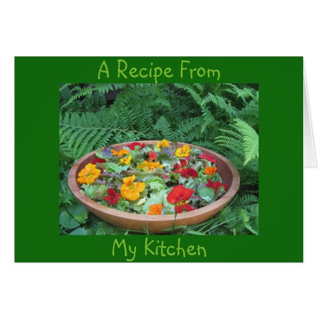 Notizkarte für das leere Rezept (Vorderseite (Horizontal))