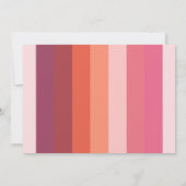 Notizkarte für moderne minimalistische Farbblöcke Mitteilungskarte (Rückseite)