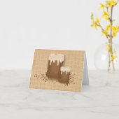 Notizkarte für primitive Kerzen Karte (Gelbe Blume)