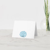 Notizkarte für verschneite Wälder Feiertagskarte (Rückseite)