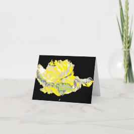 Notizkarte im Inneren/Rose leer Karte