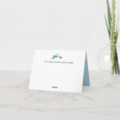 Notizkarte : Iris Blumen (Rückseite)