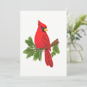 Notizkarte, Kardinal, Leerzeichen, Feiertagskarte (Stehend Vorderseite)
