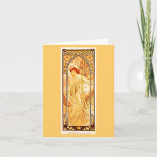 Notizkarte-Klassisch/Retro-Mucha 5 Karte