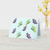 Notizkarte Leere in Schmetterlingen Karte (Gelbe Blume)