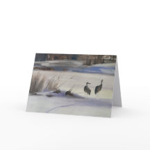 Notizkarte von Sandhill-Kranichen, Steamboat Sprin