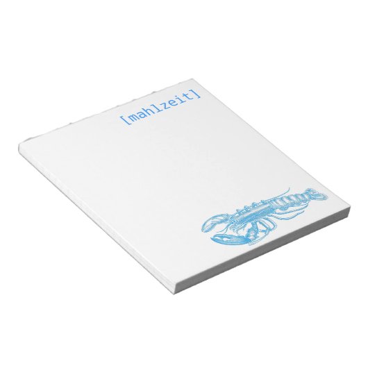 Notizkarten für Restaurants Notizblock (angewinkelt)