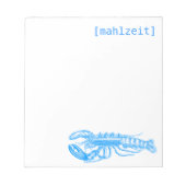 Notizkarten für Restaurants Notizblock (Vorderseite)