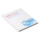 Notizkarten für Restaurants Notizblock (angewinkelt)