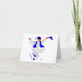 Notizkartenleere im griechischen Evzone Karte (Vorderseite)