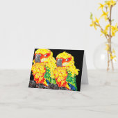 Notizkartenleere innerhalb der Parks Karte (Gelbe Blume)