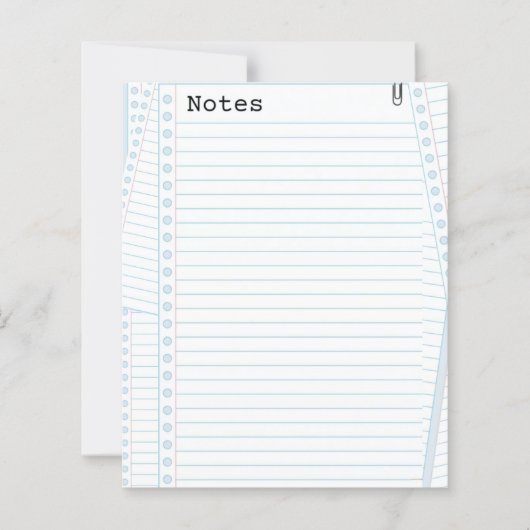 Notizpapier (Vorderseite)