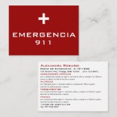 Notkarten Visitenkarte (Vorne/Hinten)