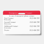 Notkontakt Ausweis (Rückseite)