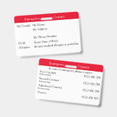 Notkontakt Ausweis (Vorder- & Rückseite)