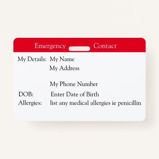 Notkontakt Ausweis (Vorderseite)