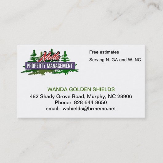 Notla Visitenkarte (Vorderseite)