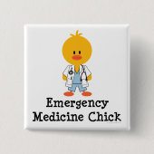 Notmedizin-Küken-Knopf Button (Vorderseite)