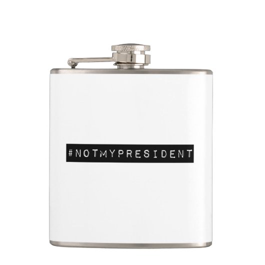 #notmyPresident Flachmann (Vorderseite)