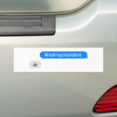 #notmyPresident Imessage Autoaufkleber (Auf Auto)