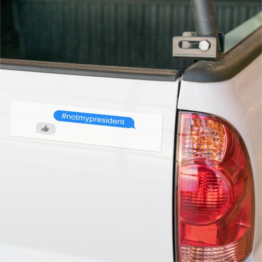 #notmyPresident Imessage Autoaufkleber (Auf Lkw)