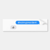 #notmyPresident Imessage Autoaufkleber (Vorne)
