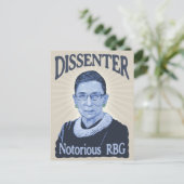 Notorious Dissenter Postkarte (Stehend Vorderseite)