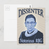 Notorious Dissenter Postkarte (Vorne/Hinten)