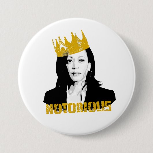 Notorious Kamala Harris Button (Vorderseite)